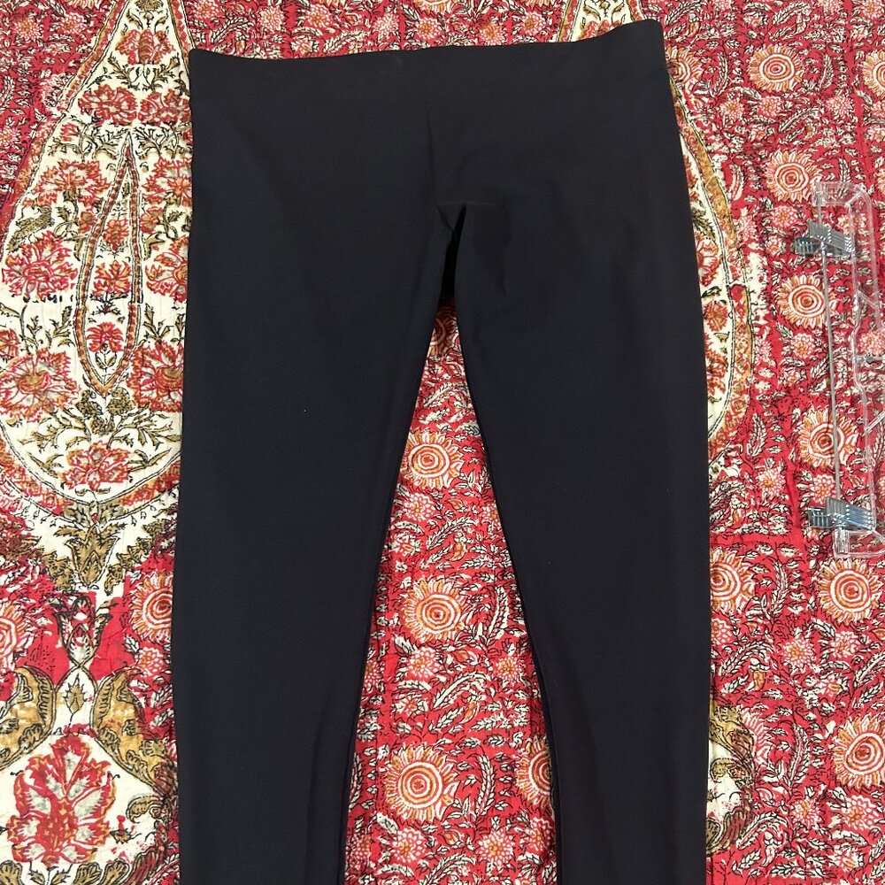 Black Straight Leg Stretch Pants